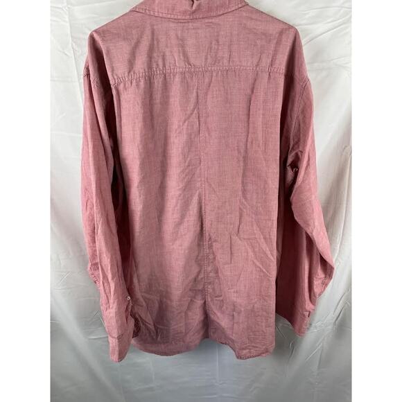 Article 365 Broken In Shirt Mens 2XL Button Up pink Long Sleeve Dress Shirt - Picture 2 of 4